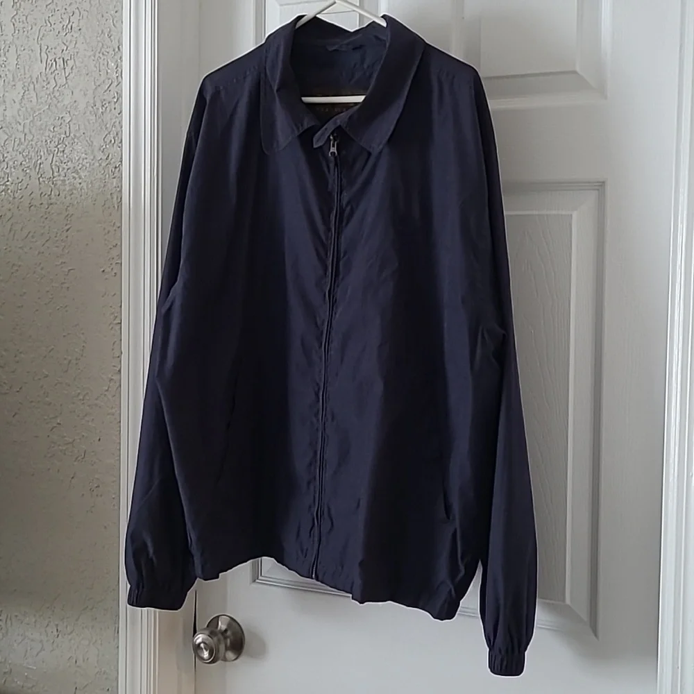 Timberland Men's Weathergear Zipper Jacket Size XL Navy Blue